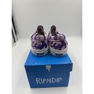 Size 6 Rip And Dip Women’s Slip On Shoe Purple Cat Camo
